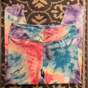 Nike Dri-FIT Tie-Dye Leggings Tie Dye Size XL